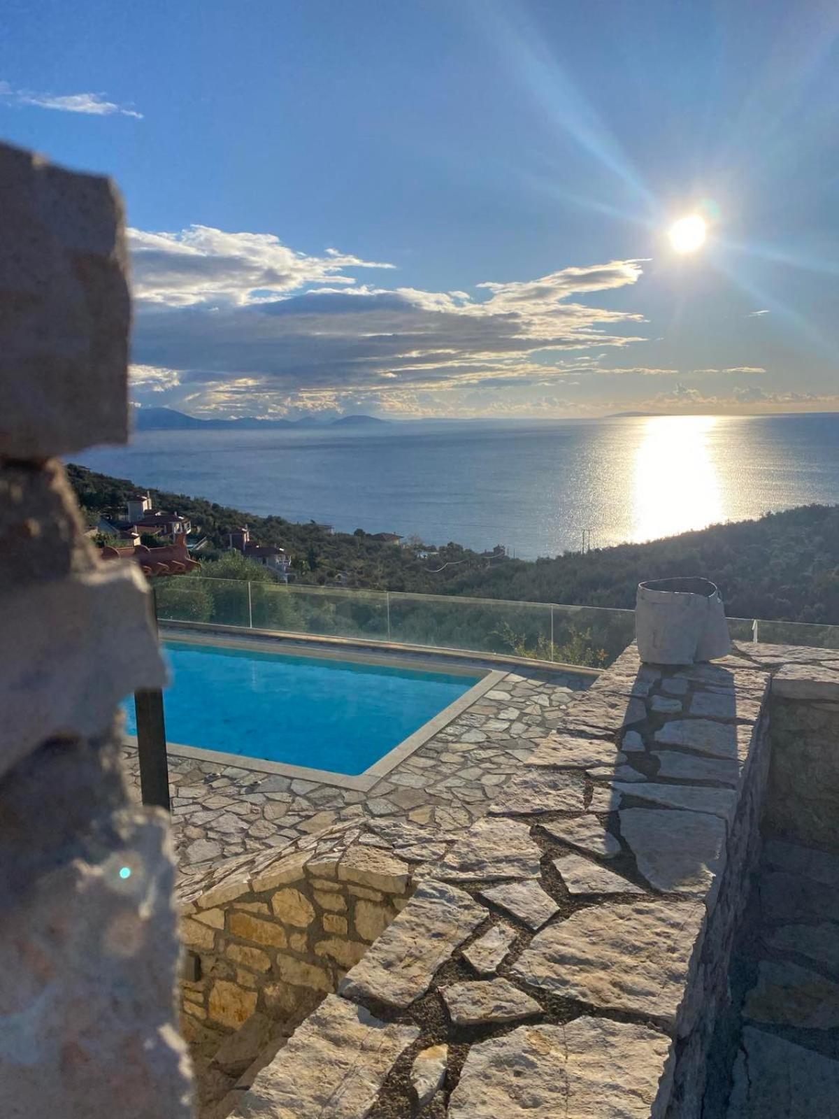 Apollo Romantic Sea View Villa Kivérion Exterior foto